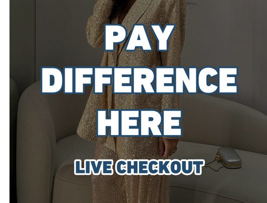 Pay Difference Here- [Free sipping]