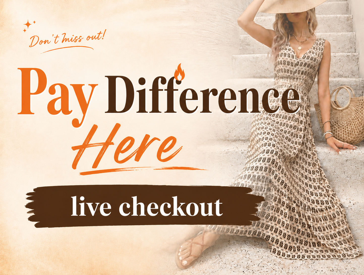 Pay Difference Here- [Free sipping]